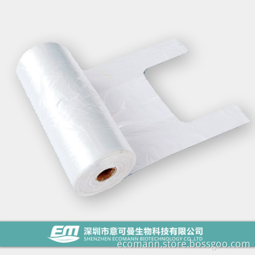 Bio-Degradable Plastic T-Shirt Bags